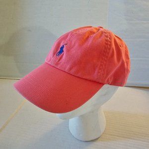 Polo Ralph Lauren Baseball Golf Cap Adjustable Pink Strapback Blue Pony Logo